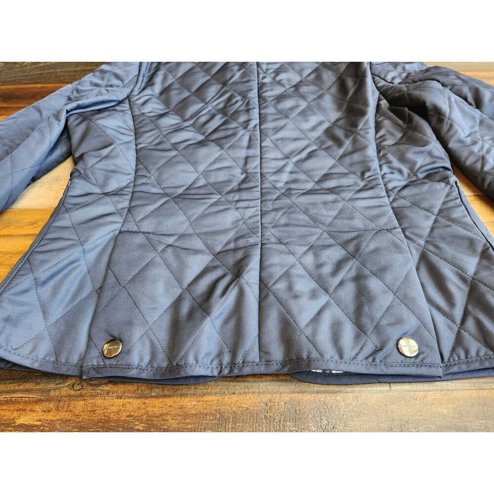 Burberry Ladies Quilted Fitted Black Jacket Sz Small - Picture 14 of 16